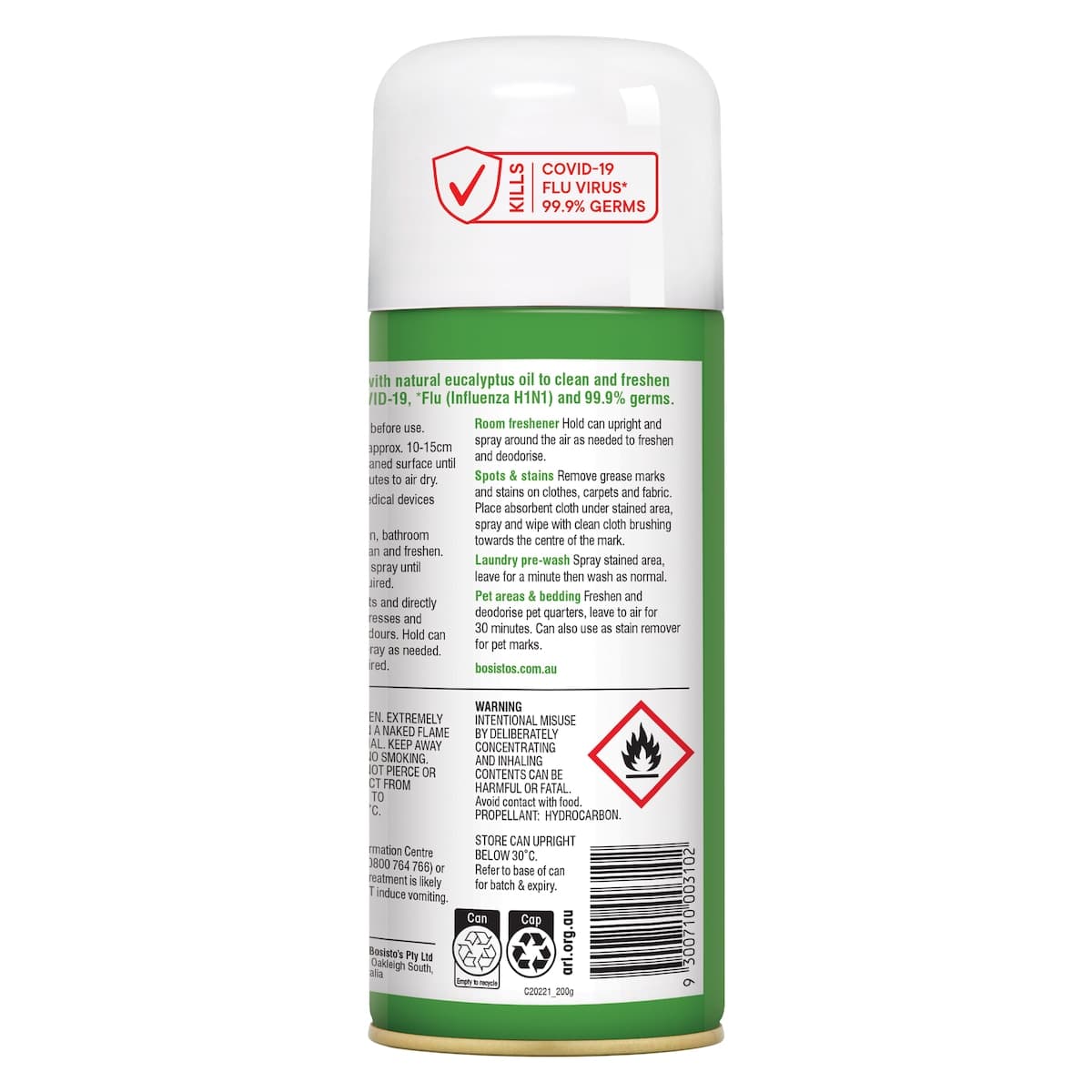 Thumbnail Bosisto's Eucalyptus Spray 200g