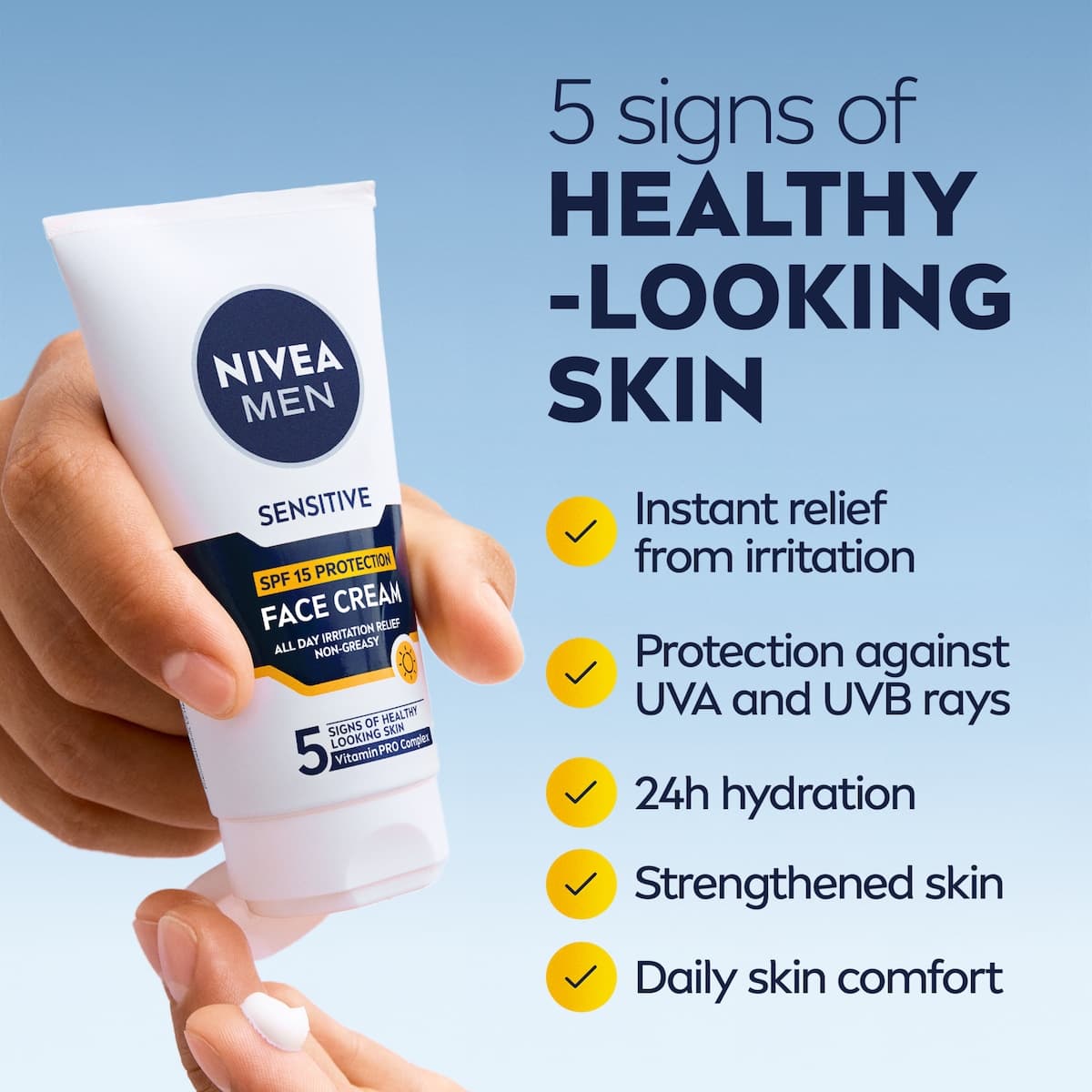 Thumbnail Nivea Men Sensitive Face Moisturiser SPF15 75ml