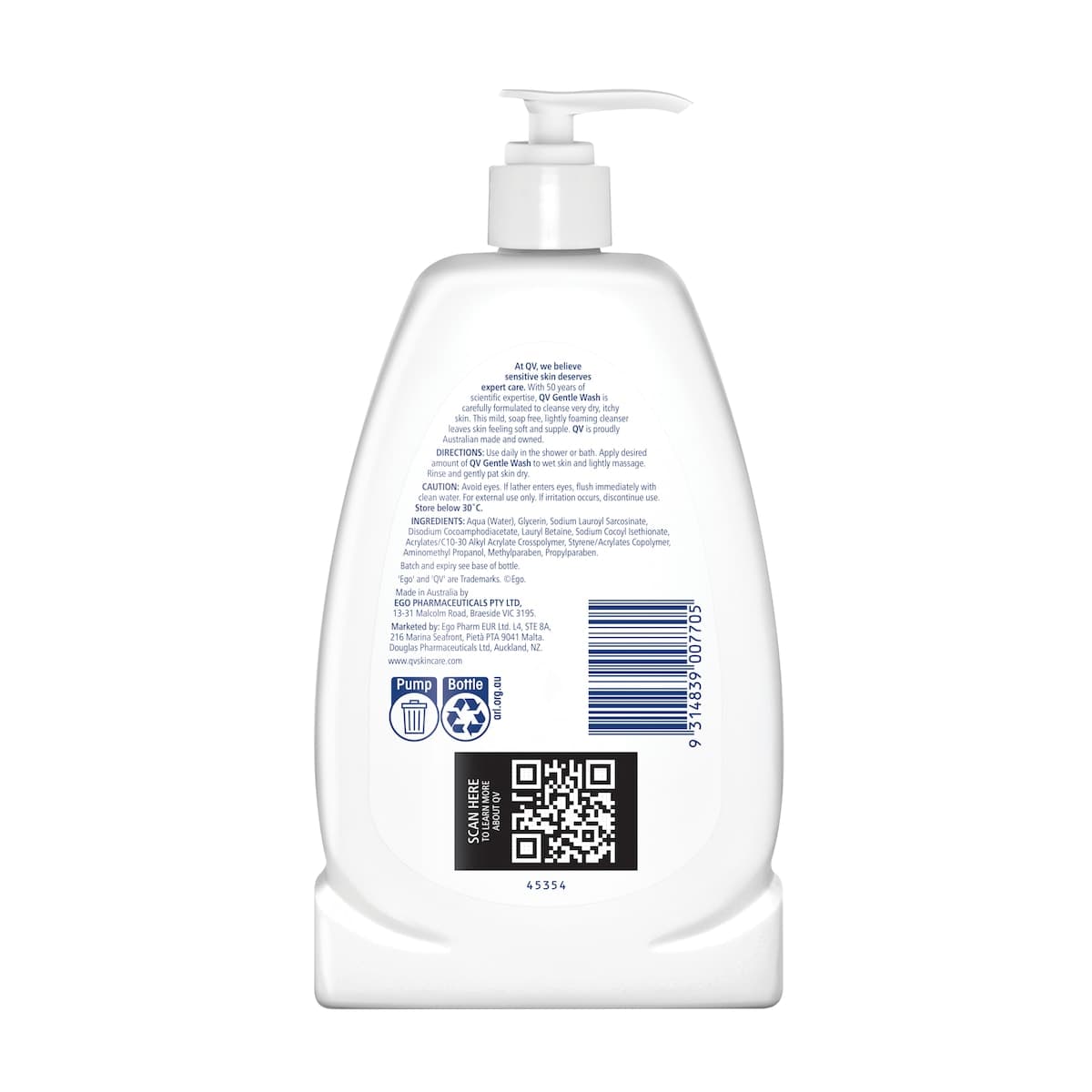 Thumbnail Ego QV Gentle Wash Soap Free 350g