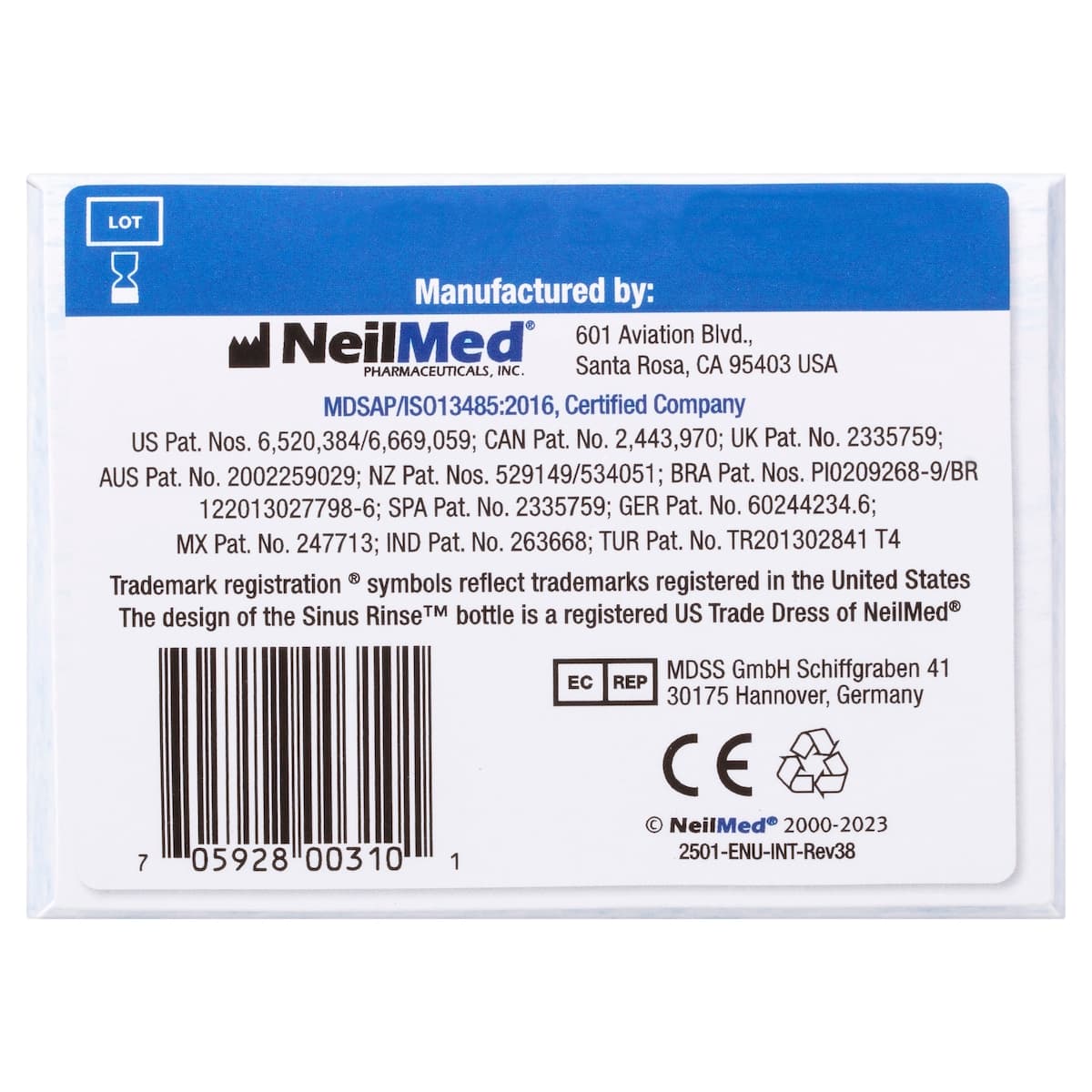 Thumbnail NeilMed Sinus Rinse Starter Kit with 10 Premixed Sachets