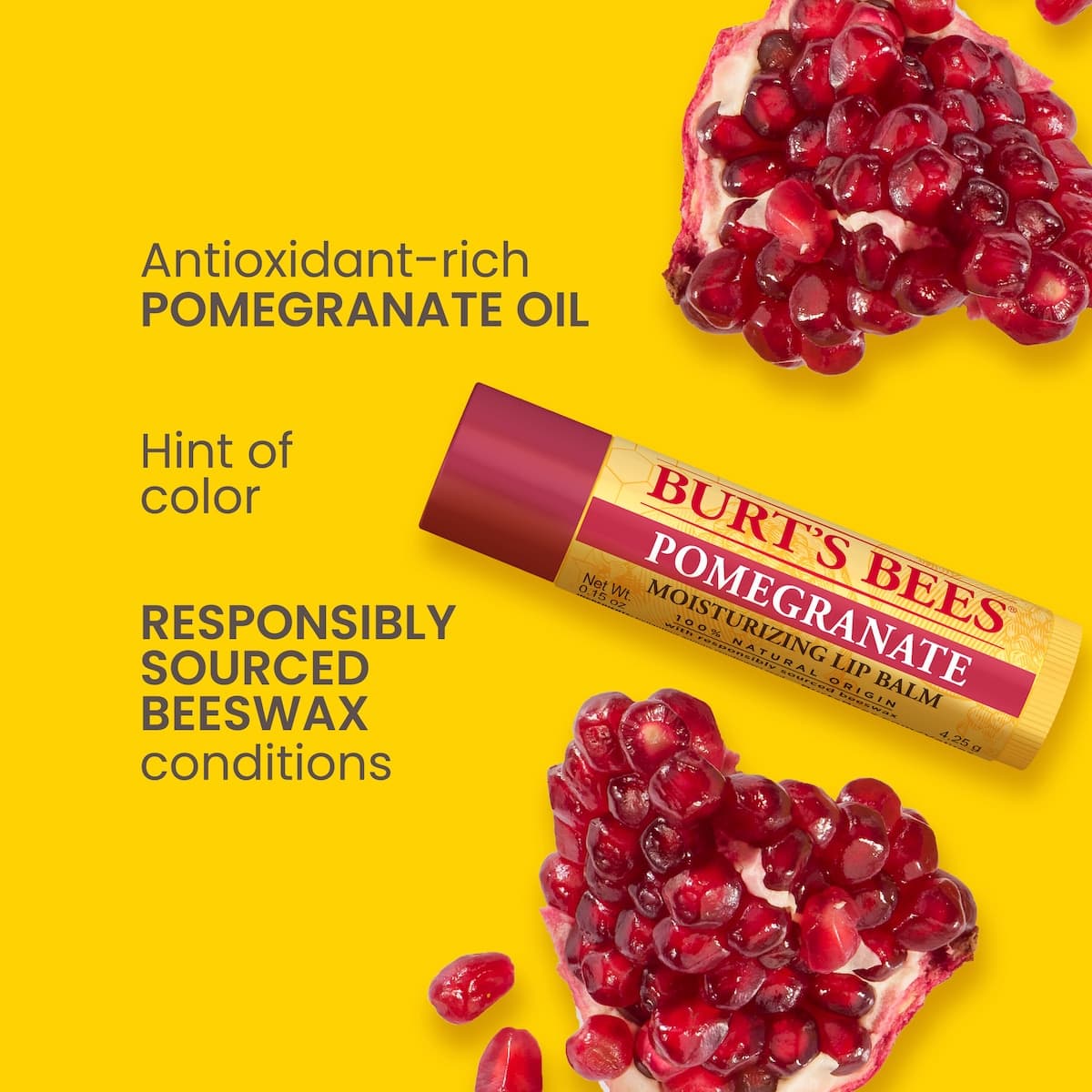 Thumbnail Burts Bees Pomegranate Lip Balm 4.25g
