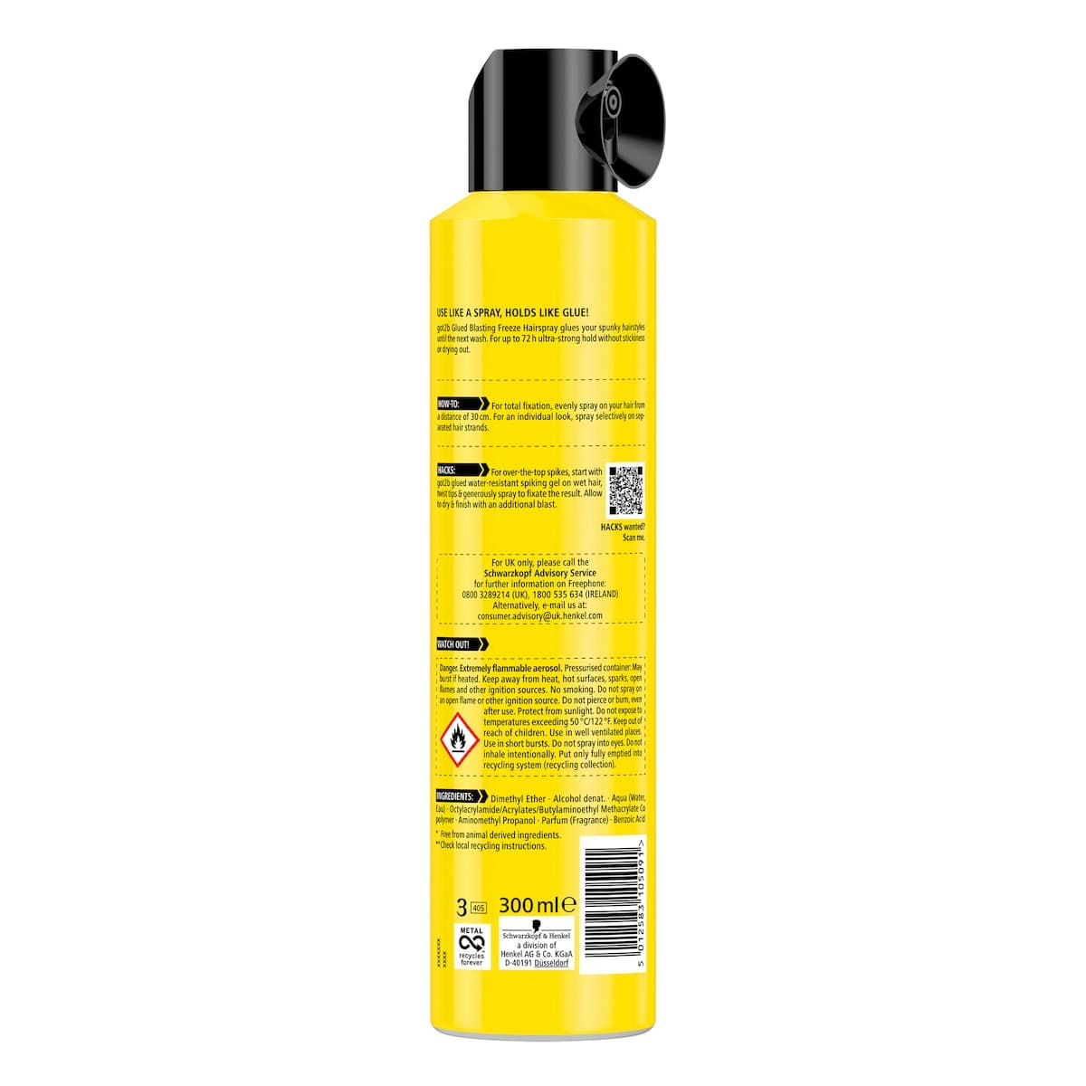 Thumbnail Schwarzkopf Got2b Glued Blasting Freeze Spray 300ml