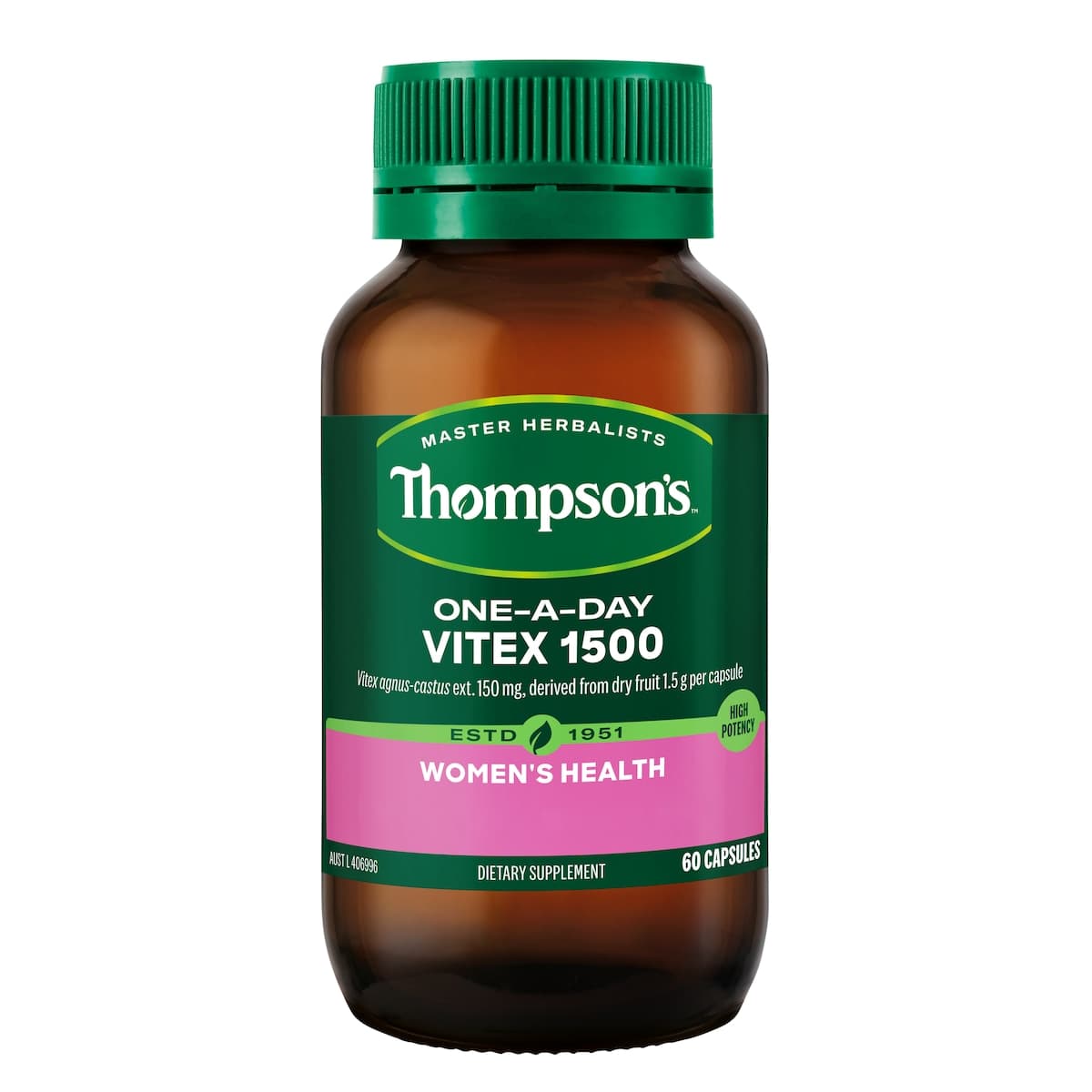 Thumbnail Thompsons One a Day Vitex 1500mg 60 Capsules