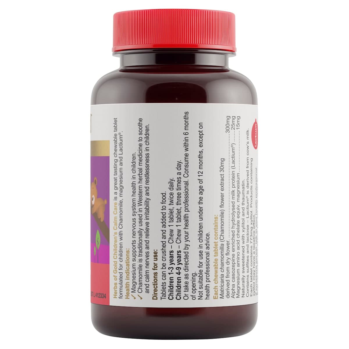 Thumbnail Herbs of Gold Childrens Calm Care 60 Chewable Tablets