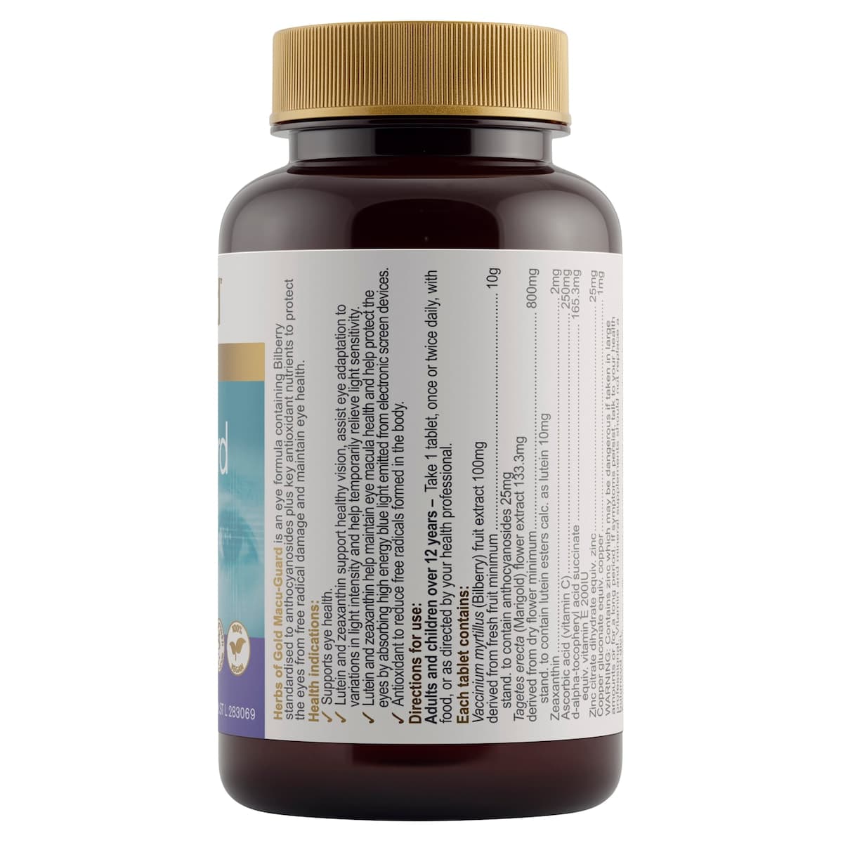 Thumbnail Herbs of Gold Macu-Guard with Bilberry 10 000 60 Tablets