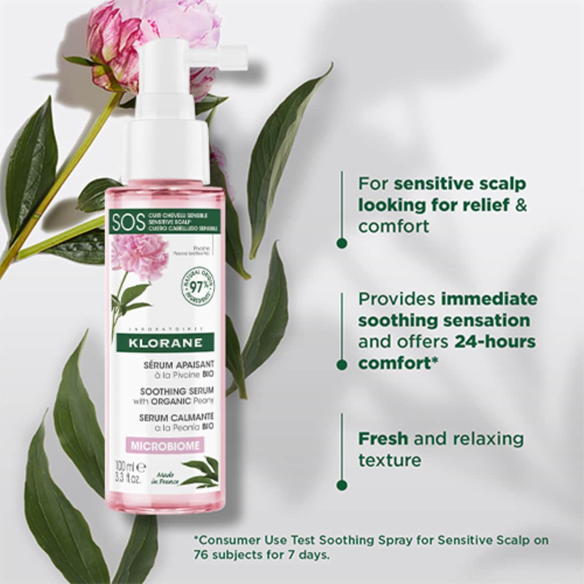 Thumbnail Klorane Soothing SOS Serum With Organic Peony 100ml