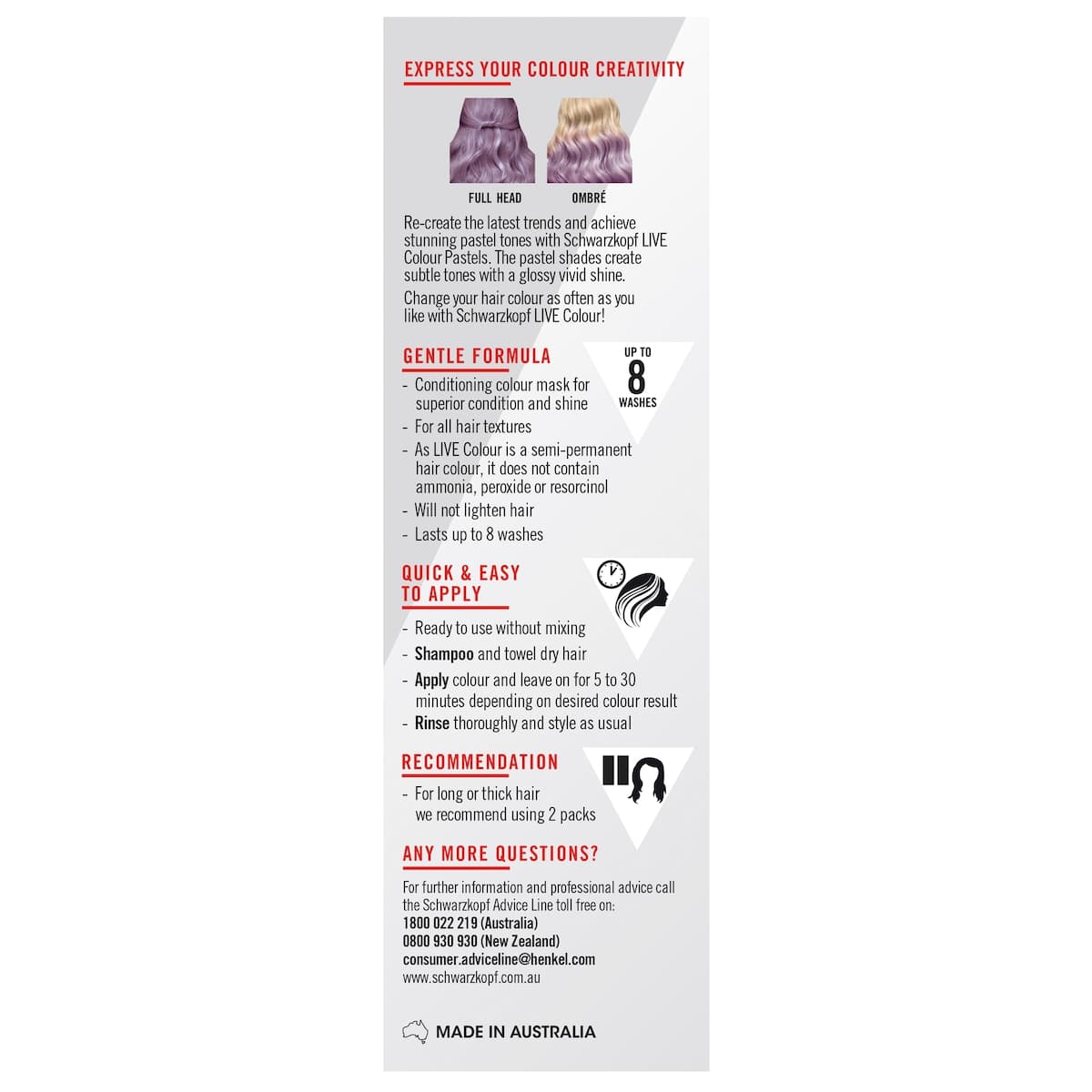 Thumbnail Schwarzkopf Live Colour Pastels Lilac Blush 75ml