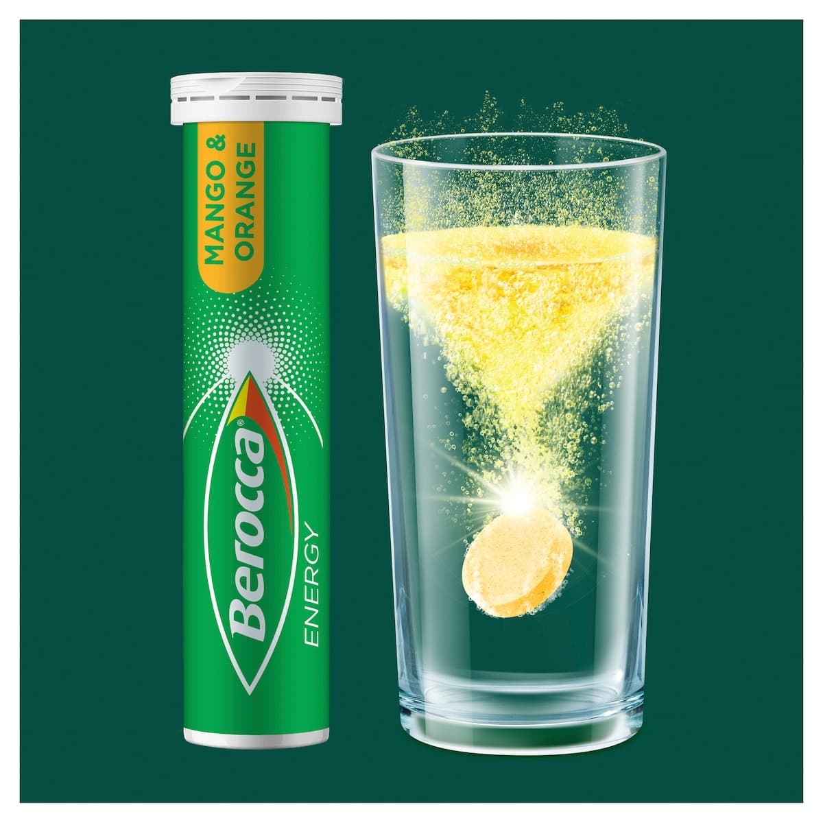 Thumbnail Berocca Energy Mango & Orange 15 Effervescent Tablets
