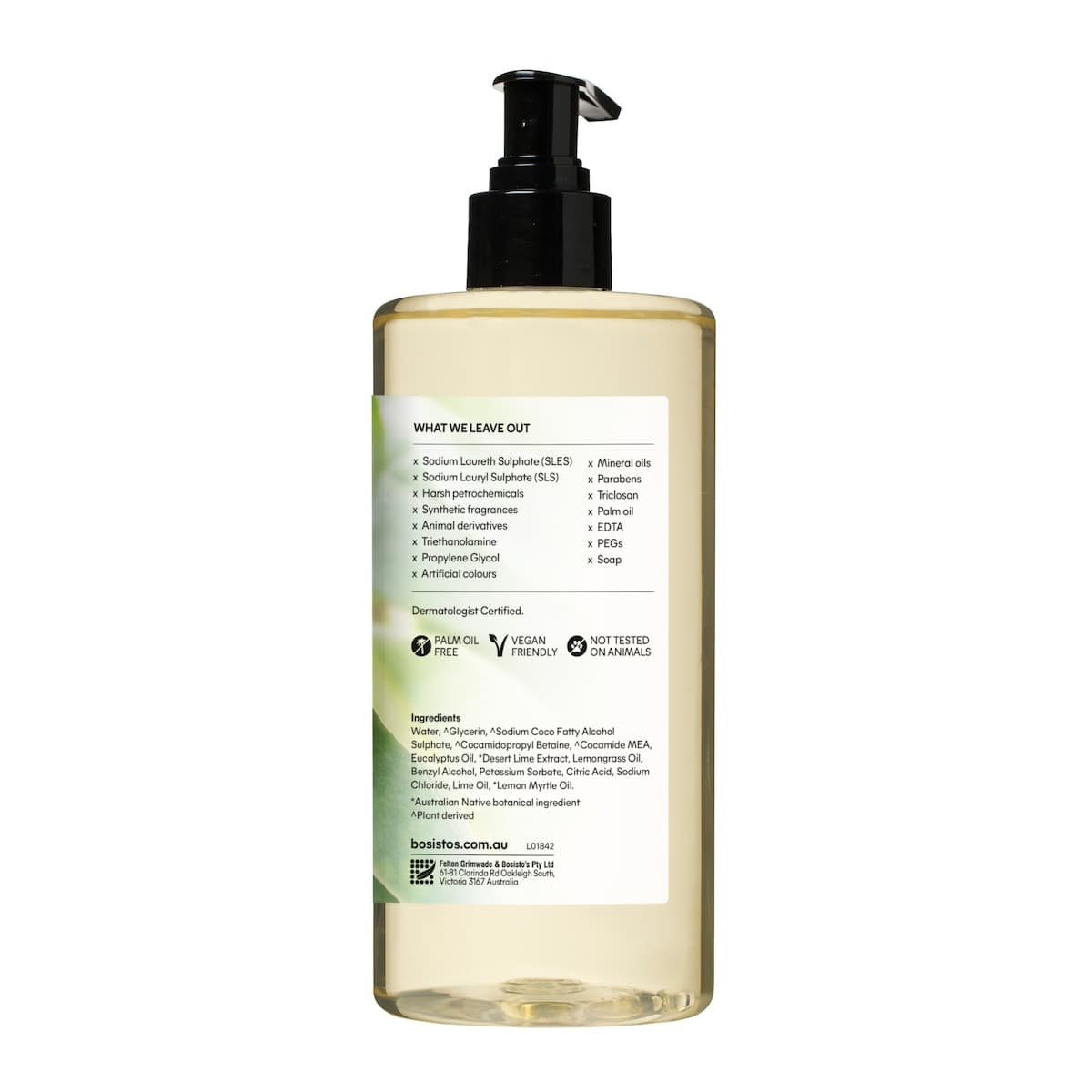 Thumbnail Bosisto's Desert Lime & Eucalyptus Hand Wash 500ml
