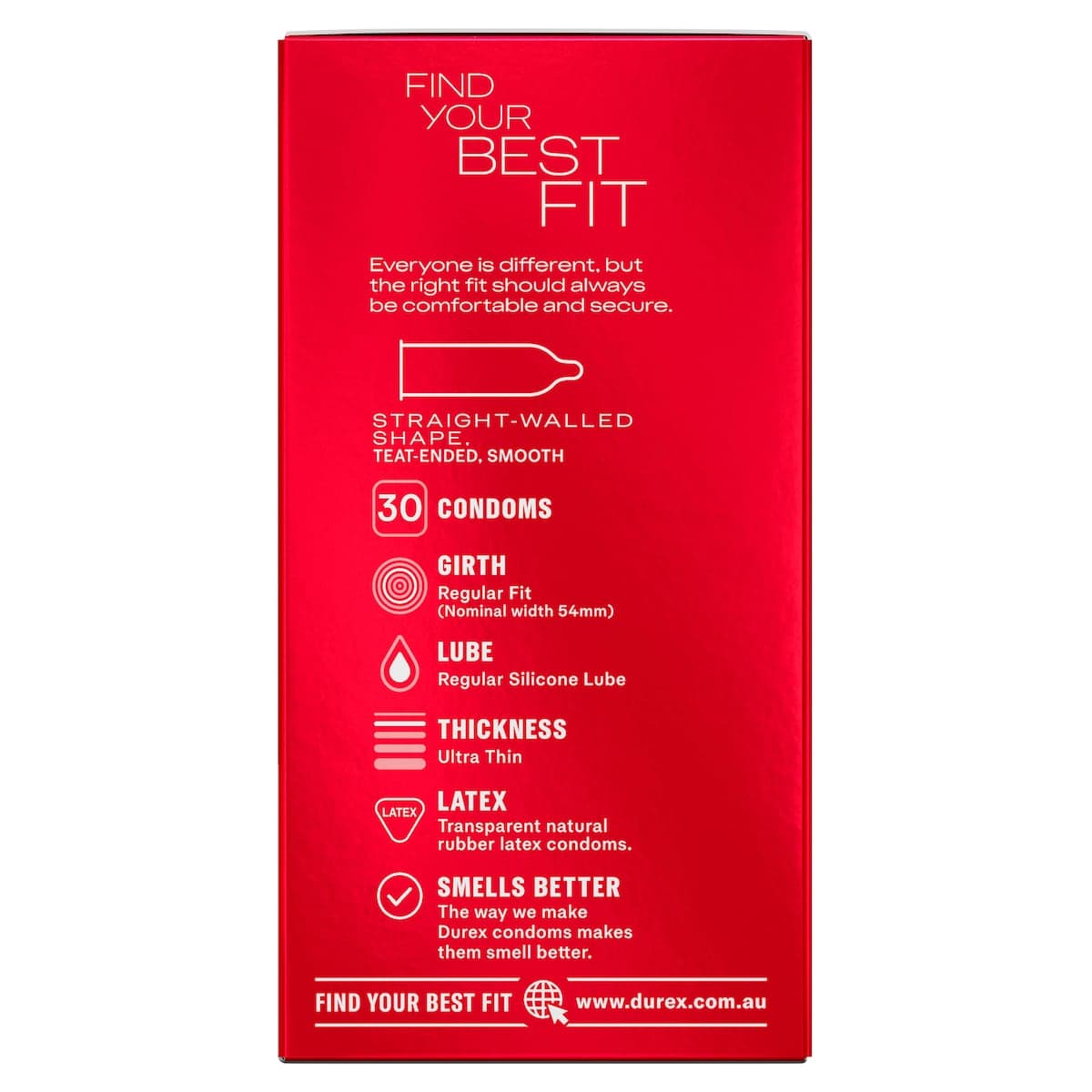 Thumbnail Durex Thin Feel Regular Fit Condoms 30 Pack