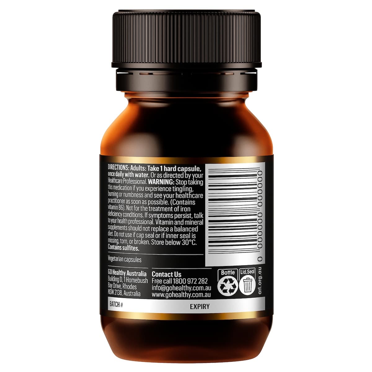 Thumbnail GO Healthy Iron 1-A-Day 30 Vege Capsules