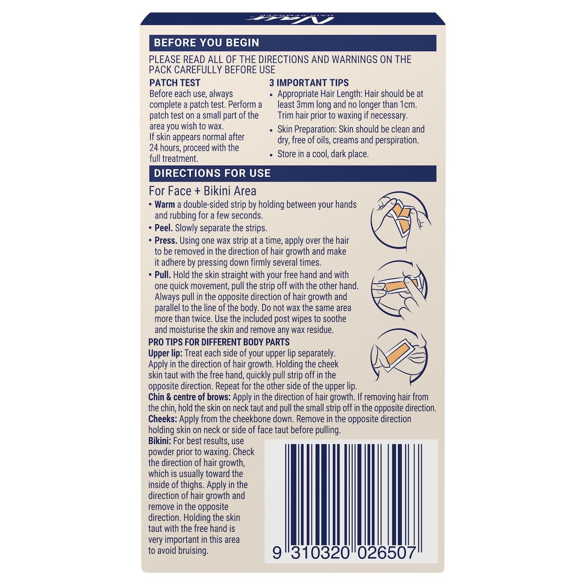 Thumbnail Nair Easiwax Mini Wax Strips 20 Pack