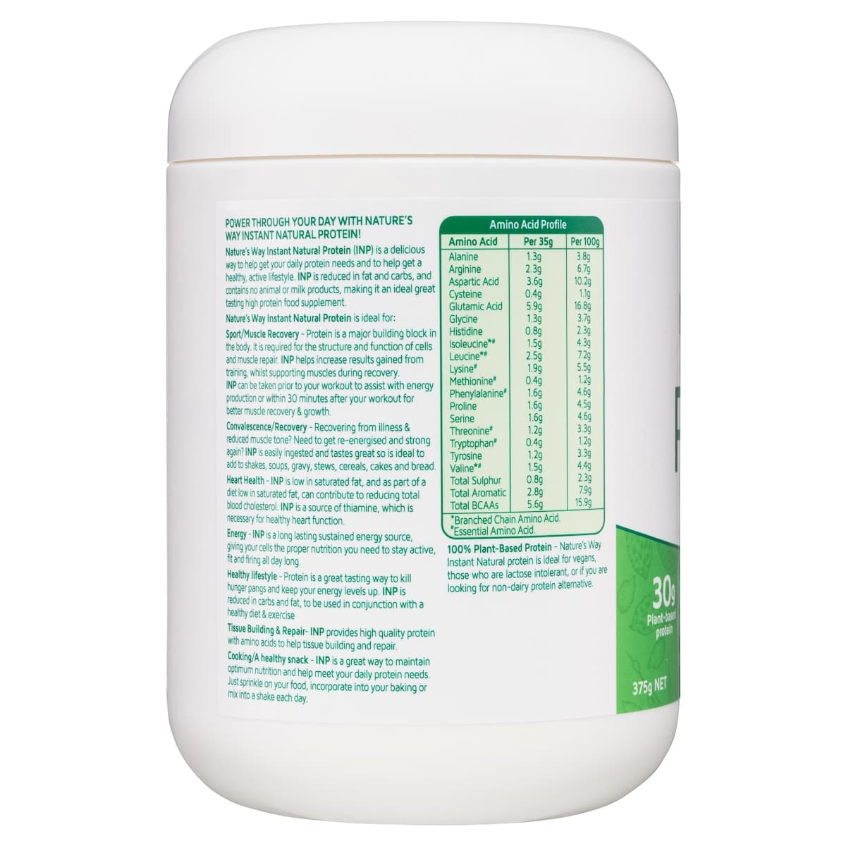 Thumbnail Nature's Way Instant Natural Plant Based Protein Natural 375g