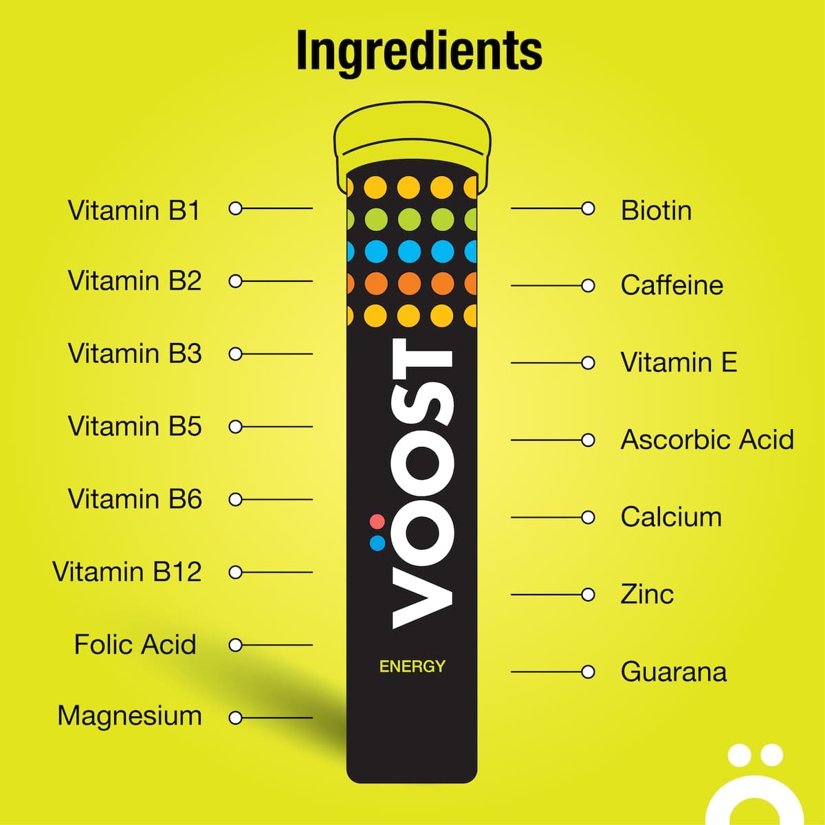Thumbnail Voost Energy Multivitamin + Guarana 20 Effervescent Tablets