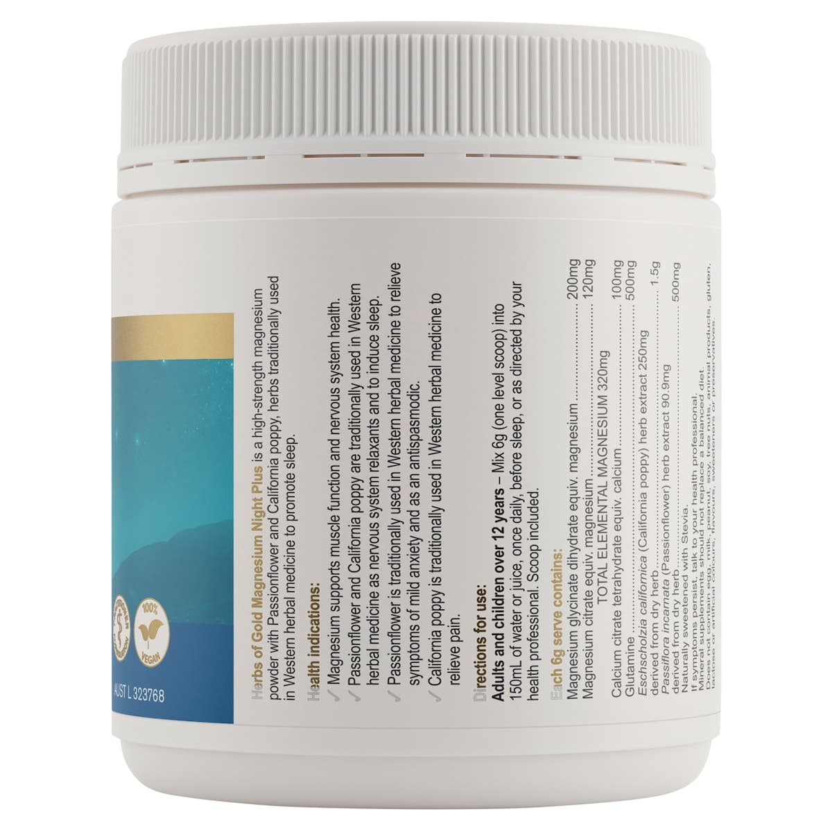 Thumbnail Herbs of Gold Magnesium Night Plus 300g