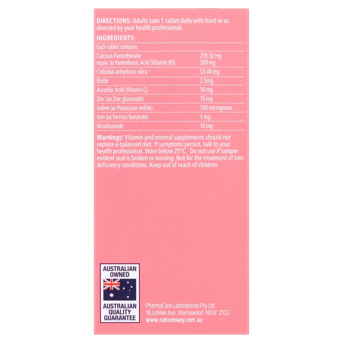 Thumbnail Nature's Way Beauty Hair Scalp Skin & Nails 60 Tablets