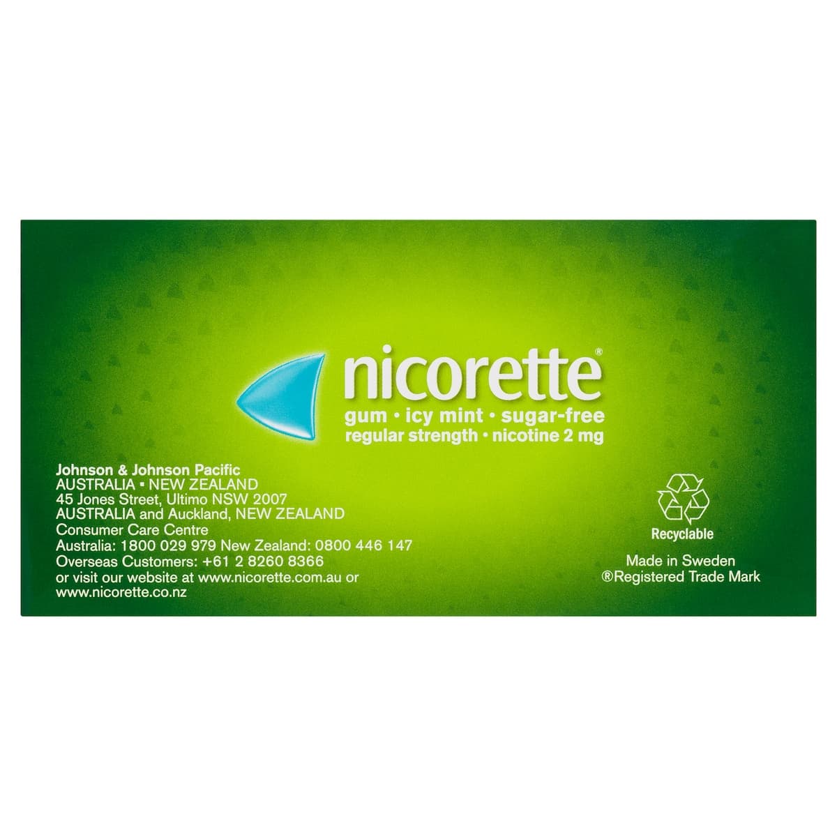 Thumbnail Nicorette Quit Smoking Nicotine Gum 2mg Icy Mint 75 Pack