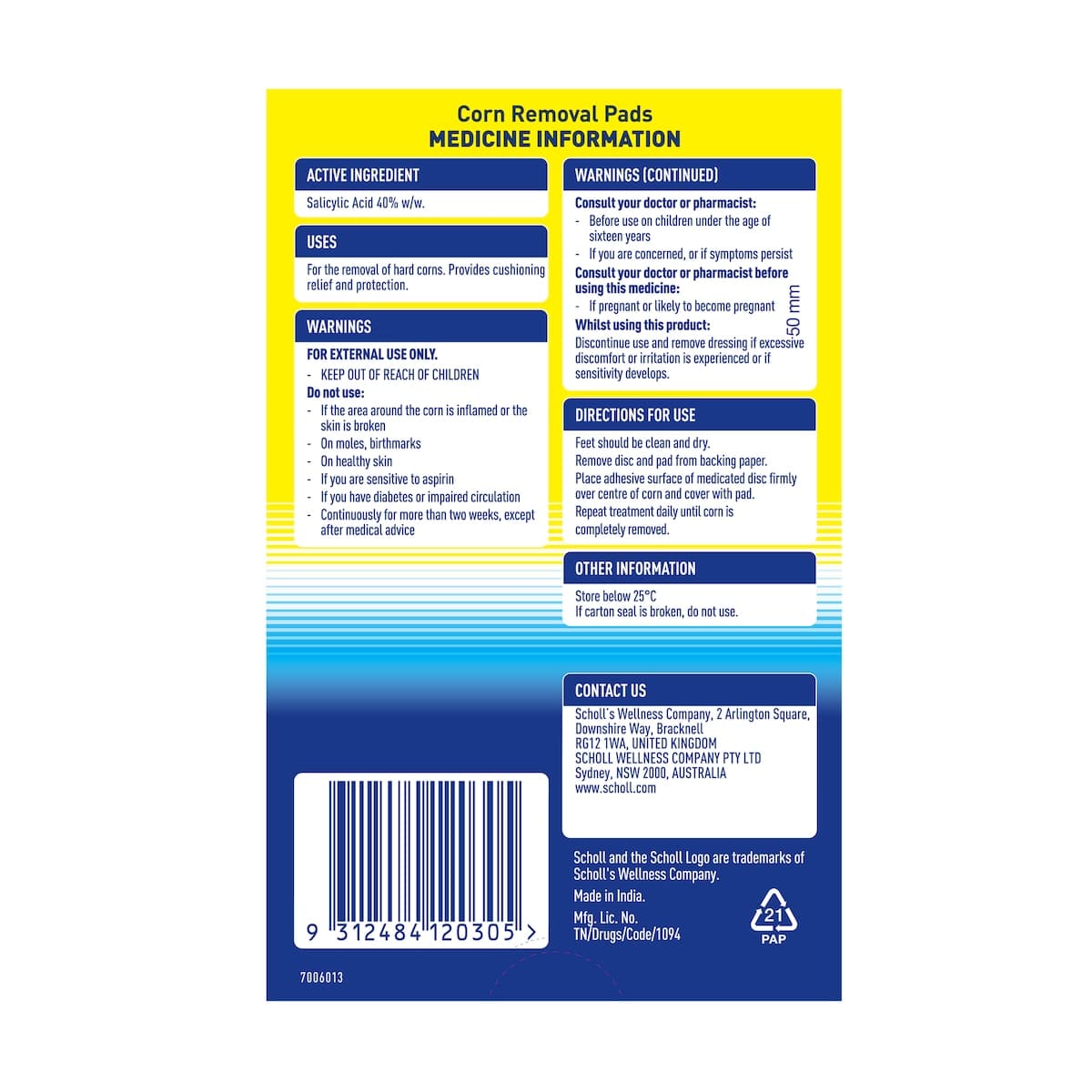 Thumbnail Scholl Corn Removal Pads 9 Pack