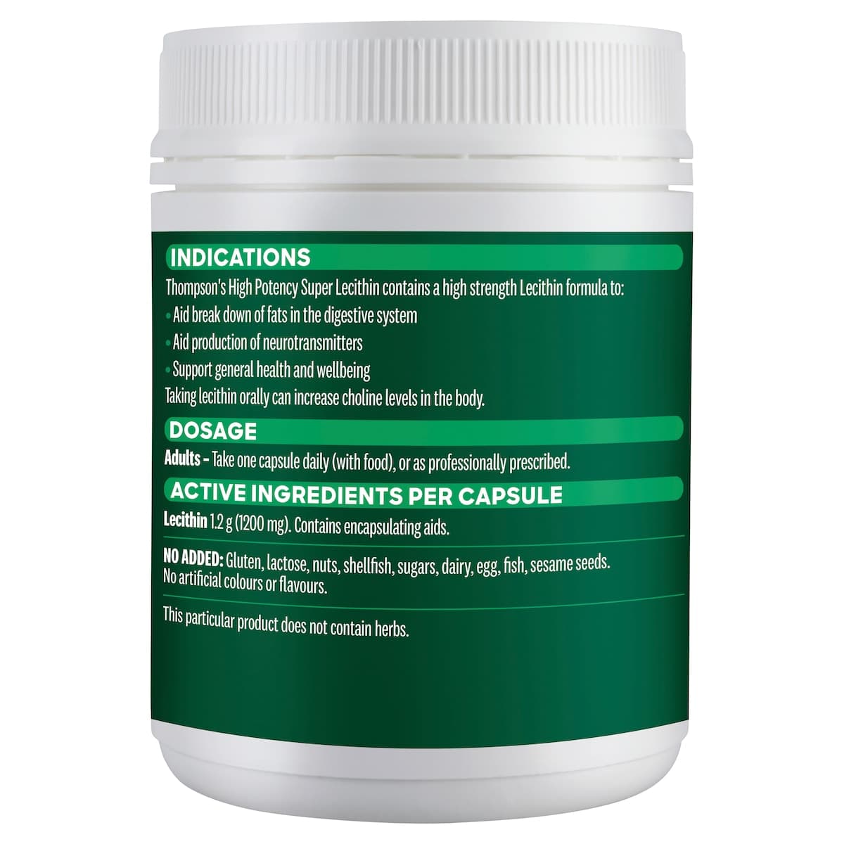 Thumbnail Thompsons Super Lecithin High Potency 200 Capsules