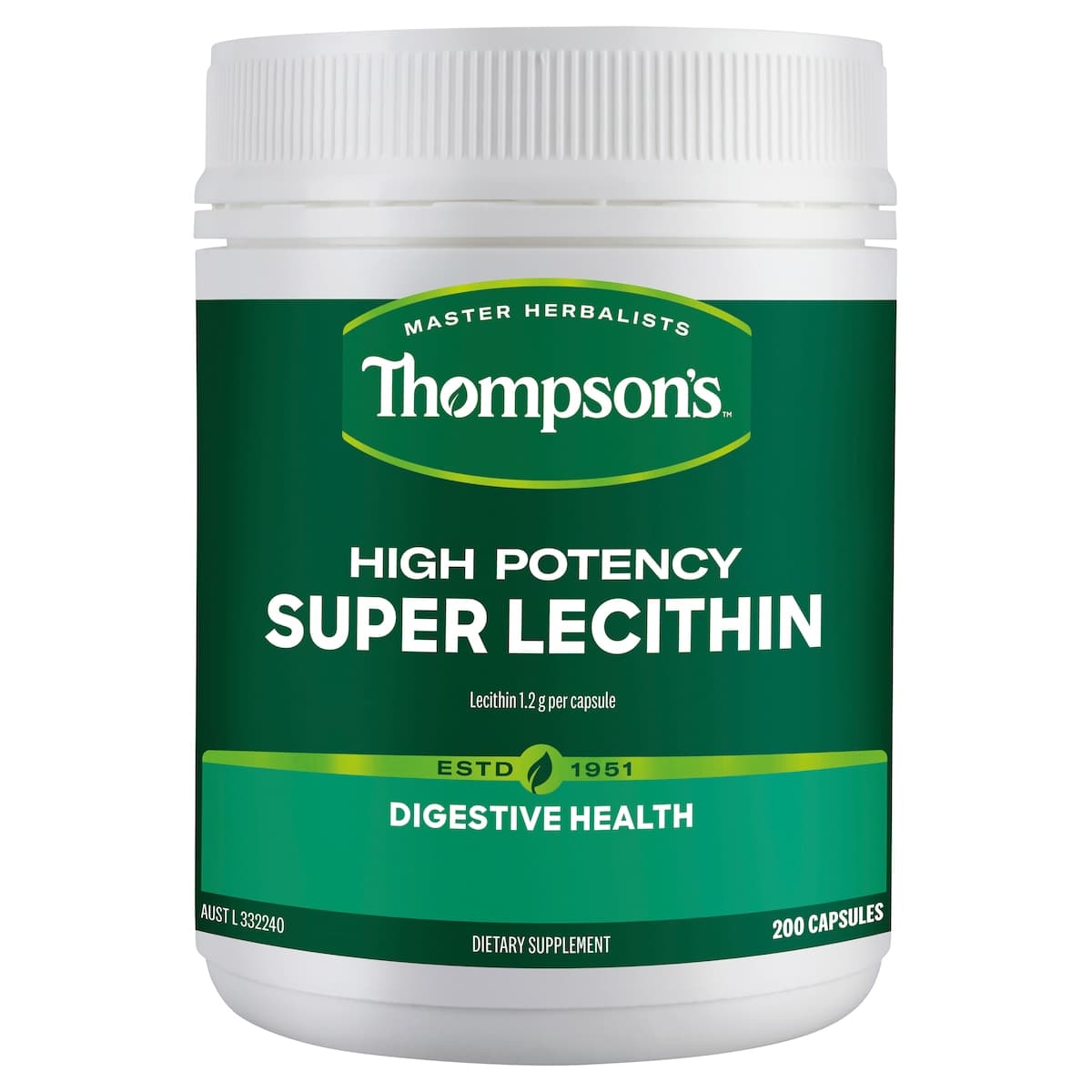 Thumbnail Thompsons Super Lecithin High Potency 200 Capsules