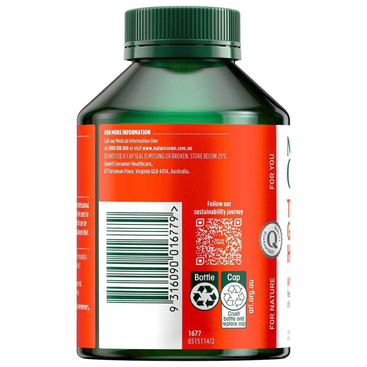 Thumbnail Nature's Own Triple Strength Garlic+C Horseradish 150 Tablets