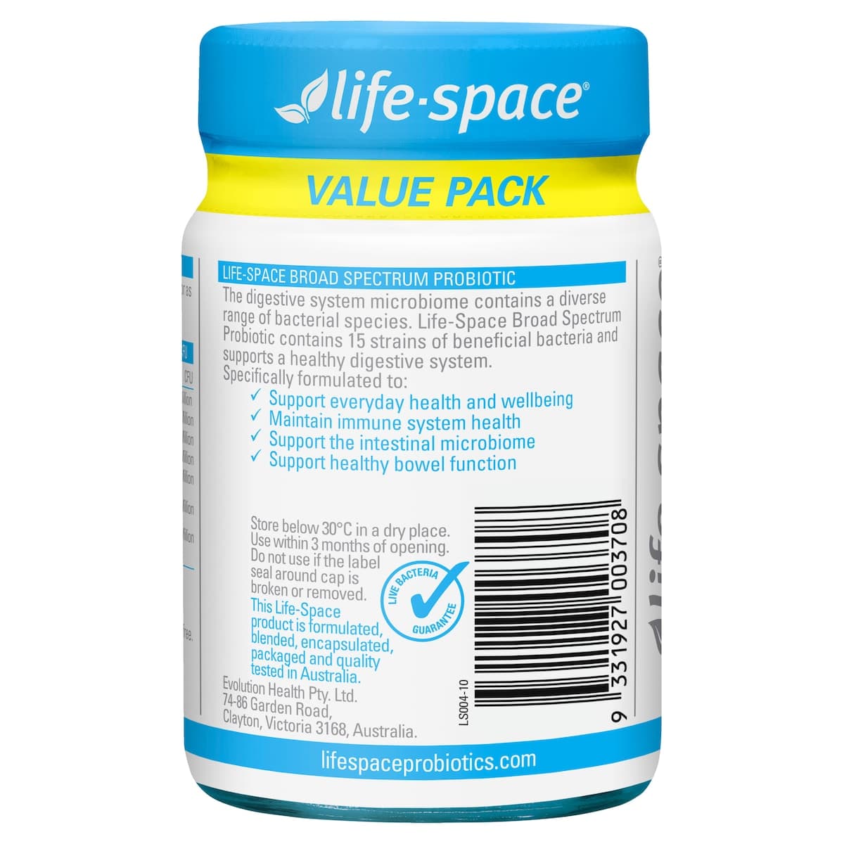 Thumbnail Life-Space Broad Spectrum Probiotic 90 Capsules