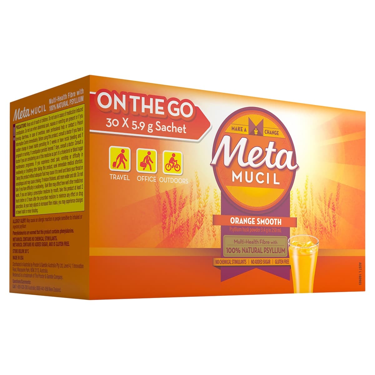 Thumbnail Metamucil Fibre Supplement Smooth Orange 30 Doses