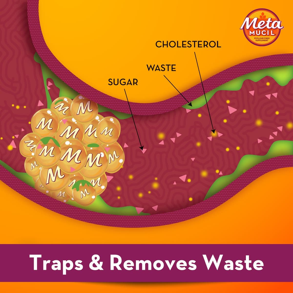 Thumbnail Metamucil Fibre Supplement Smooth Orange 30 Doses