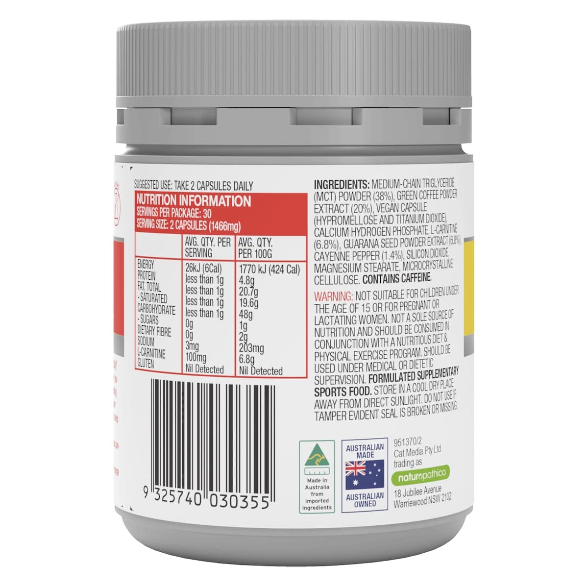 Thumbnail Naturopathica FatBlaster Keto Fit Fire 60 Capsules