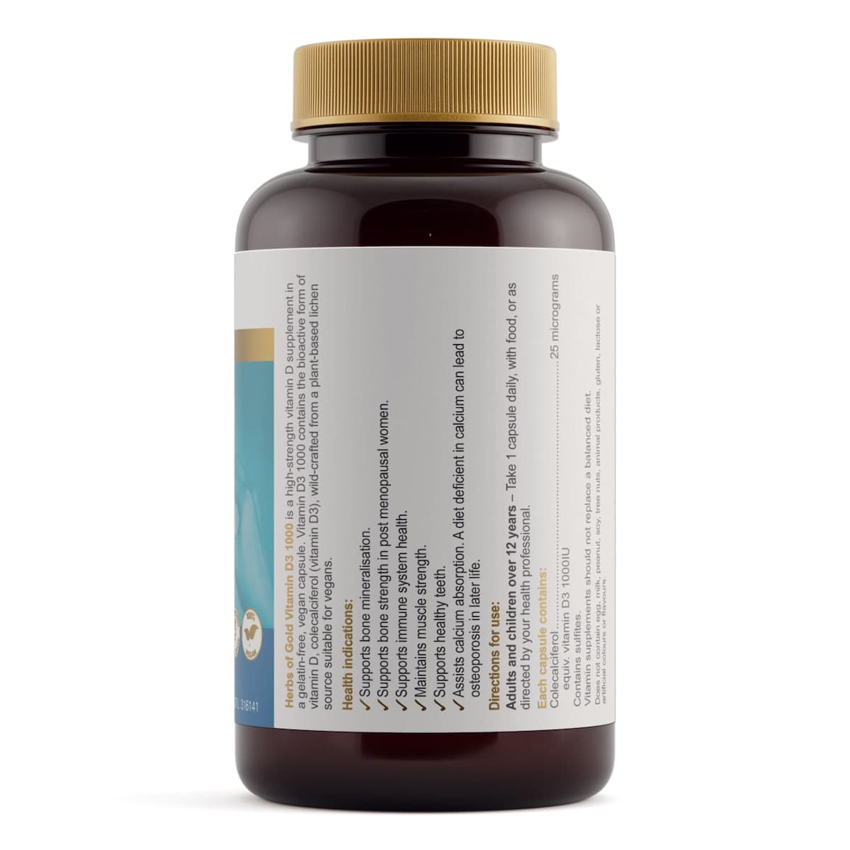 Thumbnail Herbs of Gold Vitamin D3 1000 240 Capsules