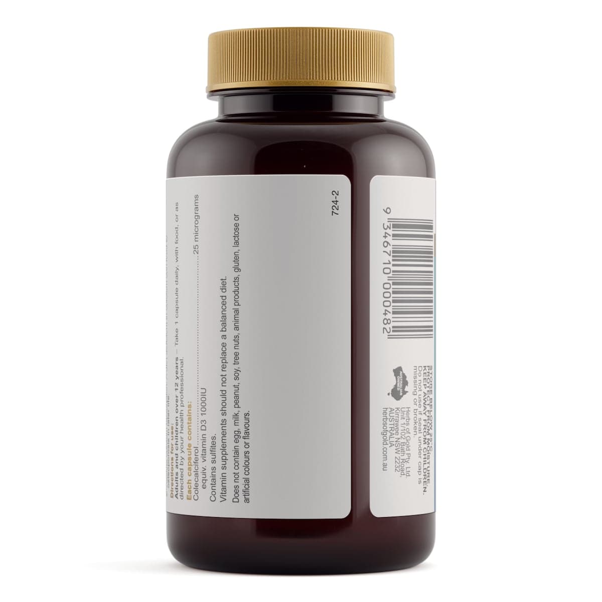 Thumbnail Herbs of Gold Vitamin D3 1000 240 Capsules