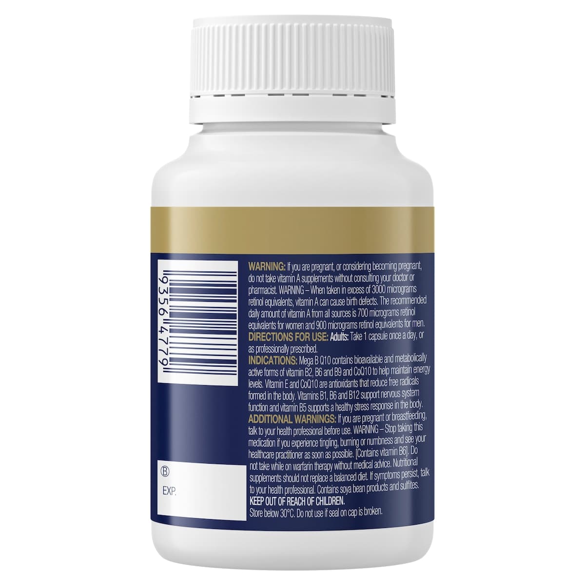 Thumbnail BioCeuticals Mega B Q10 60 Capsules