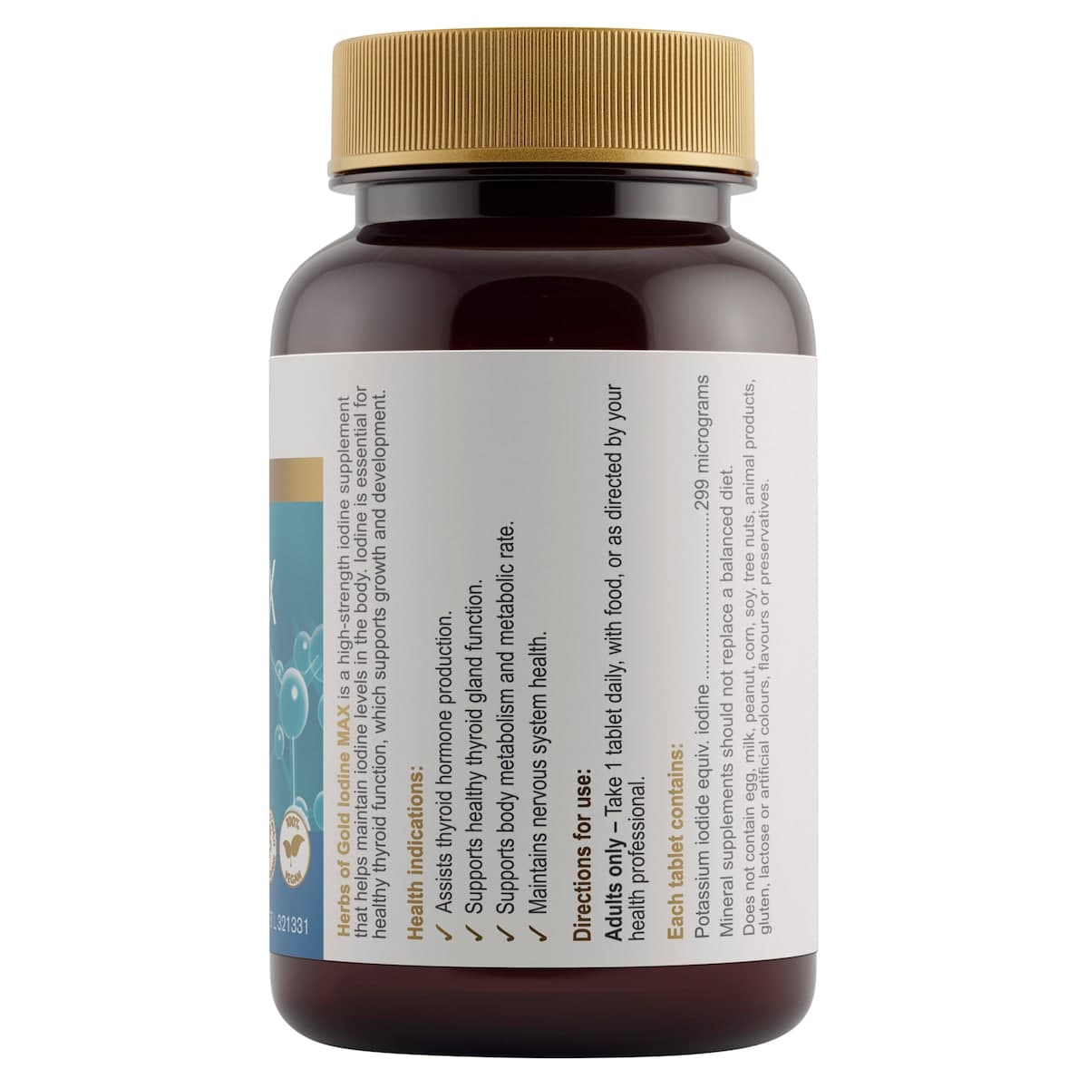 Thumbnail Herbs of Gold Iodine Max 60 Tablets