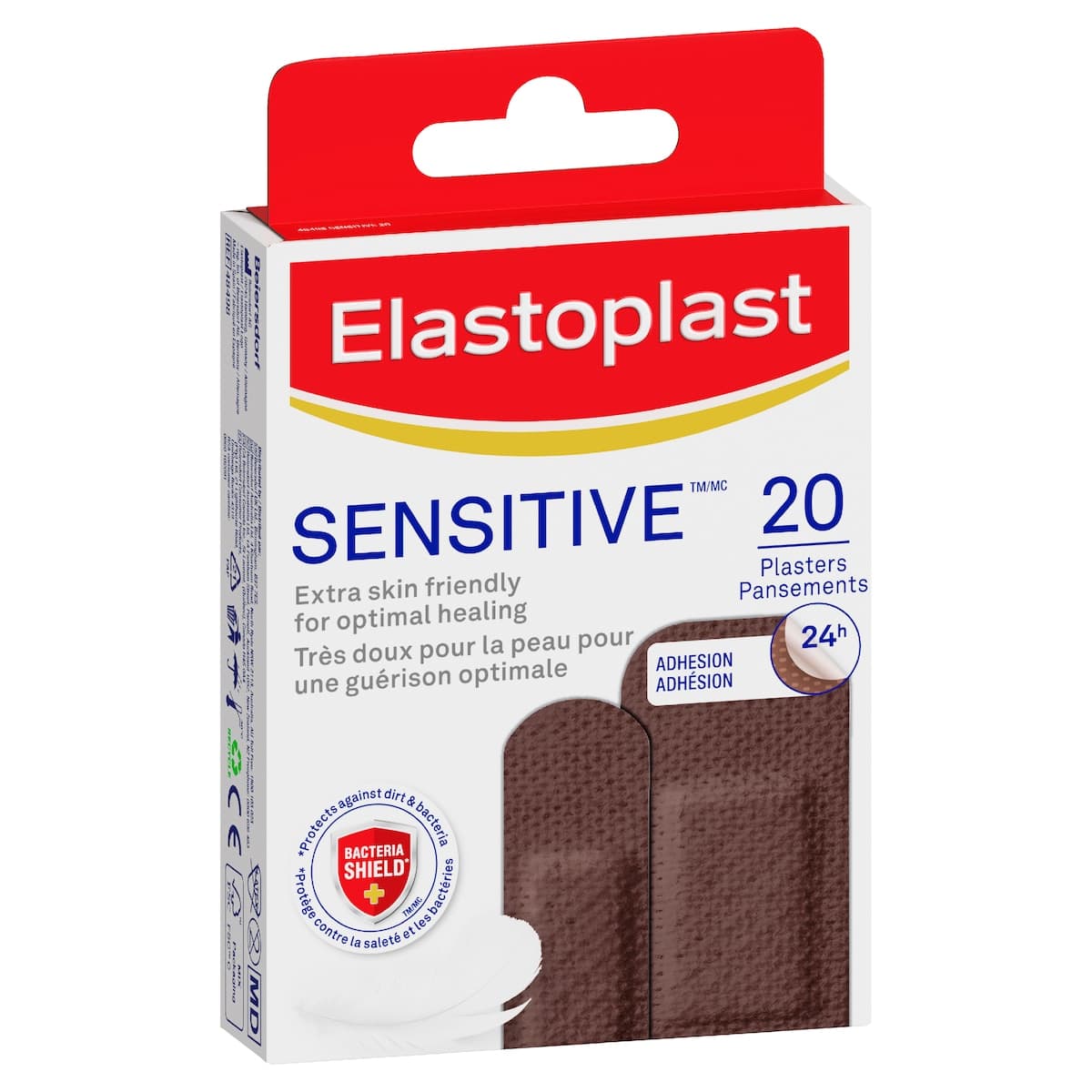 Thumbnail Elastoplast Sensitive Dark Skin Tone Plasters 20 Pack