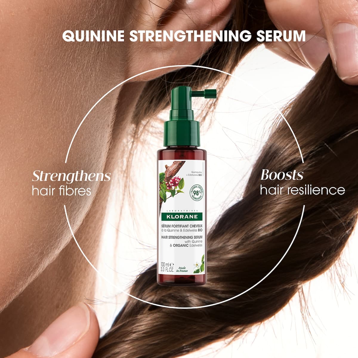 Thumbnail Klorane Hair Strengthening Serum with Quinine & Organic Edelweiss 100ml