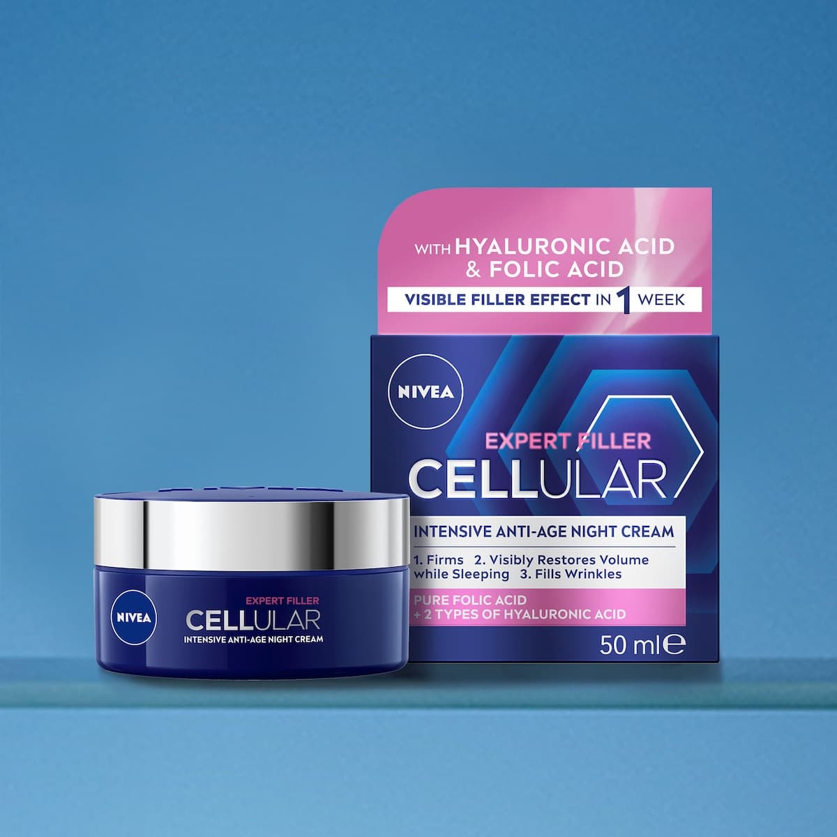 Thumbnail Nivea Cellular Filler Expert Intensive Anti-Age Night Cream 50ml