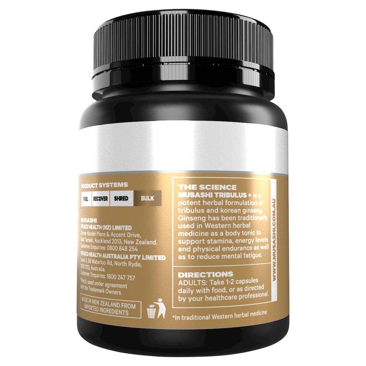 Thumbnail Musashi Tribulus+ 60 Capsules