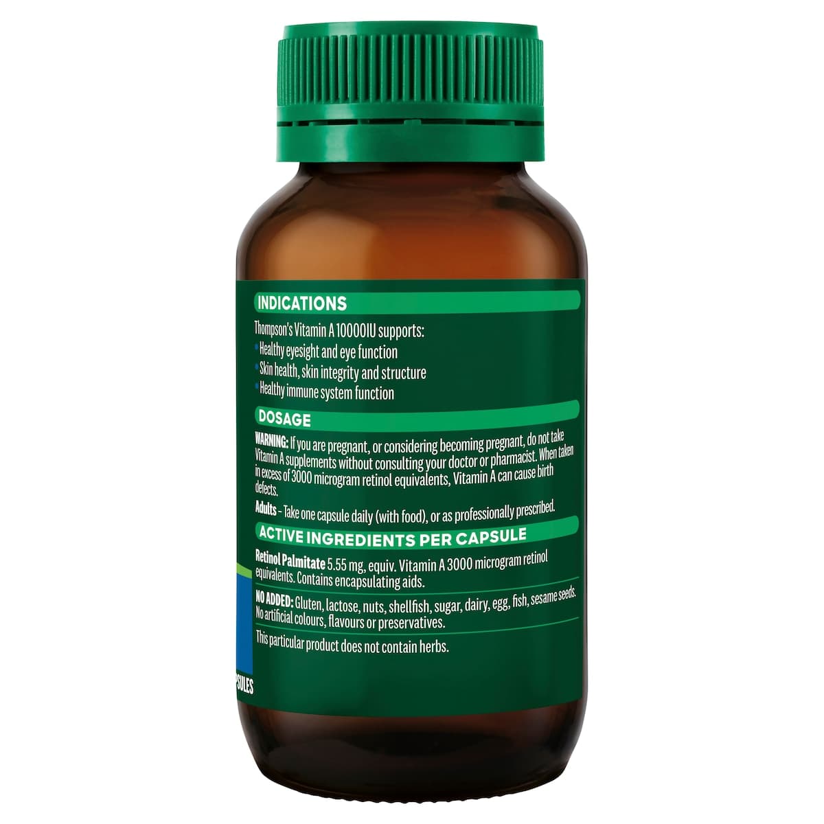 Thumbnail Thompson's Vitamin A 10000iu 150 Capsules