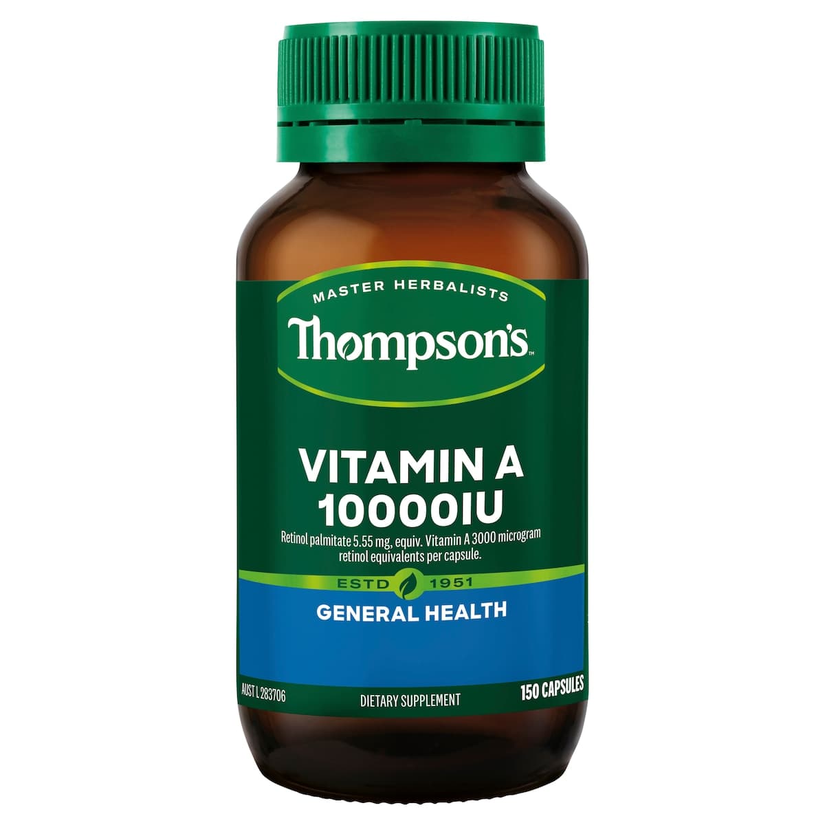 Thumbnail Thompson's Vitamin A 10000iu 150 Capsules