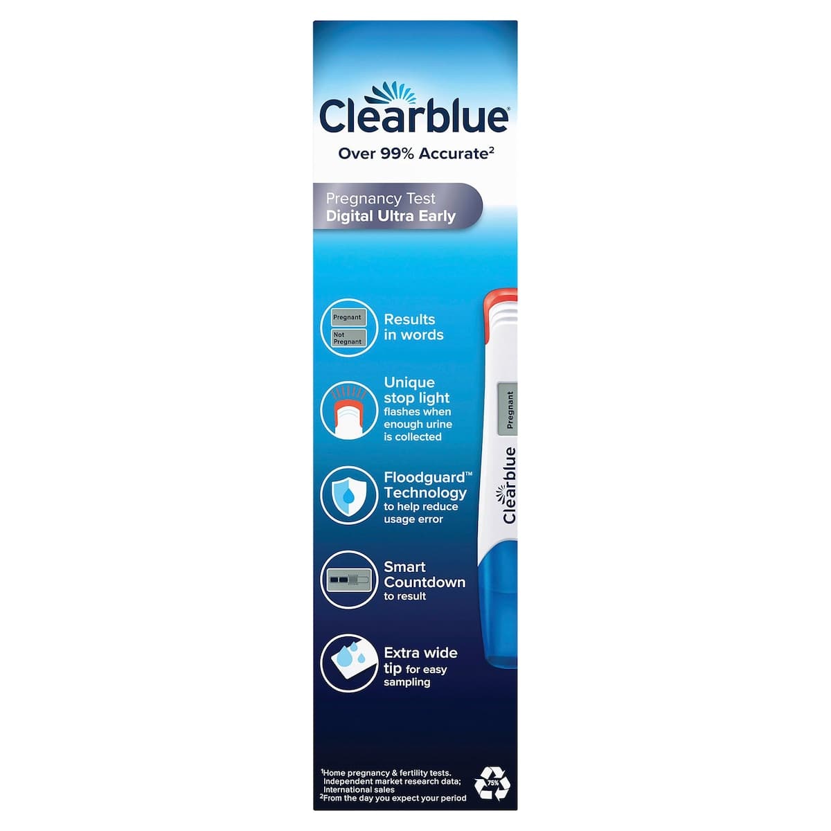 Thumbnail Clearblue Digital Ultra Early (6 Days) Pregnancy Test 1 Pack
