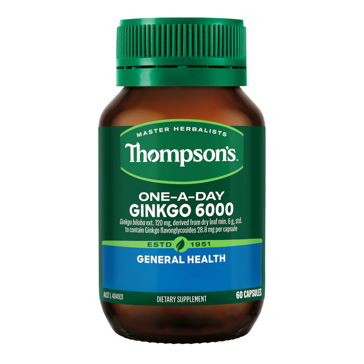 Thumbnail Thompsons One a Day Ginkgo 6000mg 60 Capsules