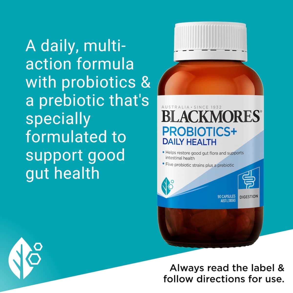 Thumbnail Blackmores Probiotics + Daily Health 90 Capsules
