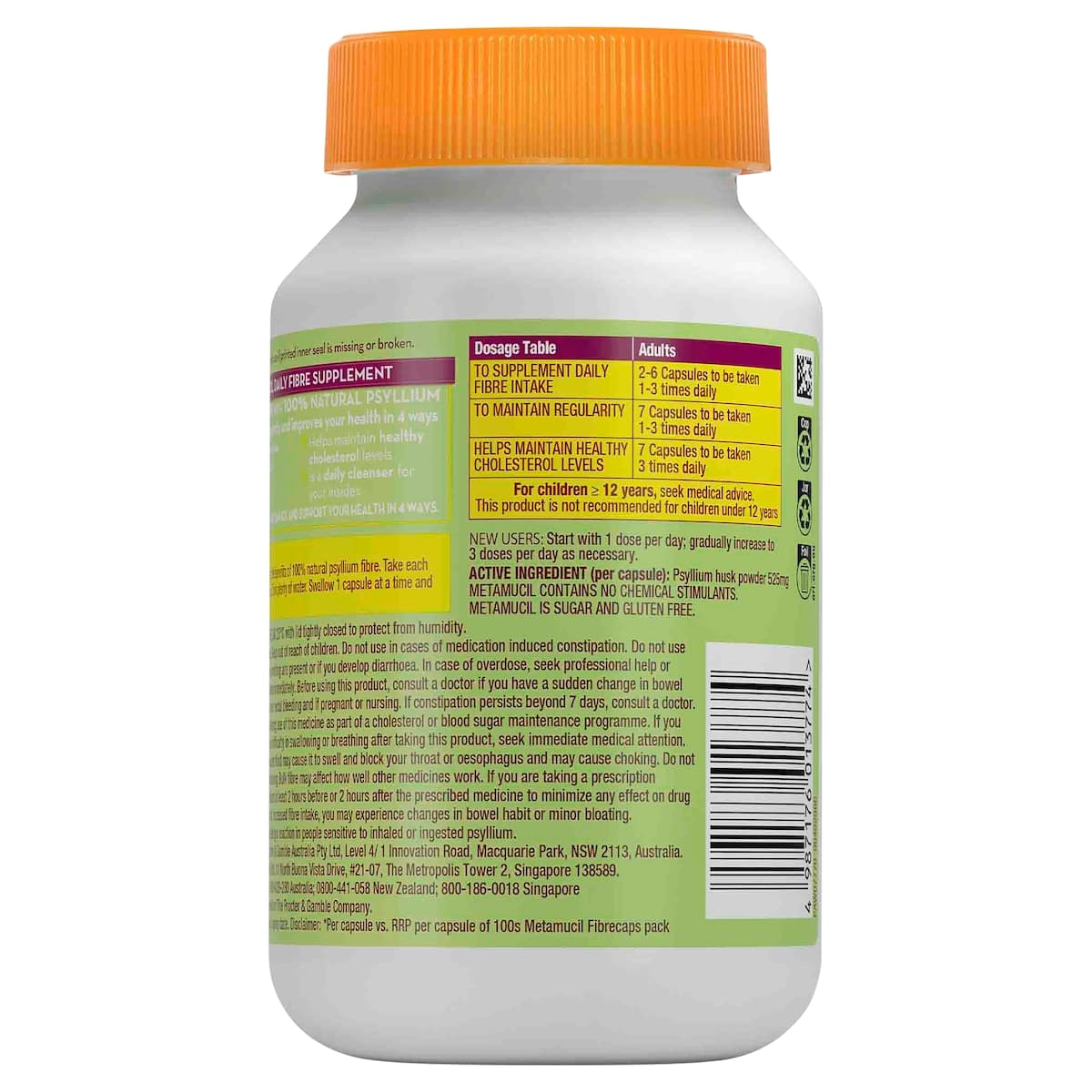 Thumbnail Metamucil Fibre Supplement 300 Fibrecaps