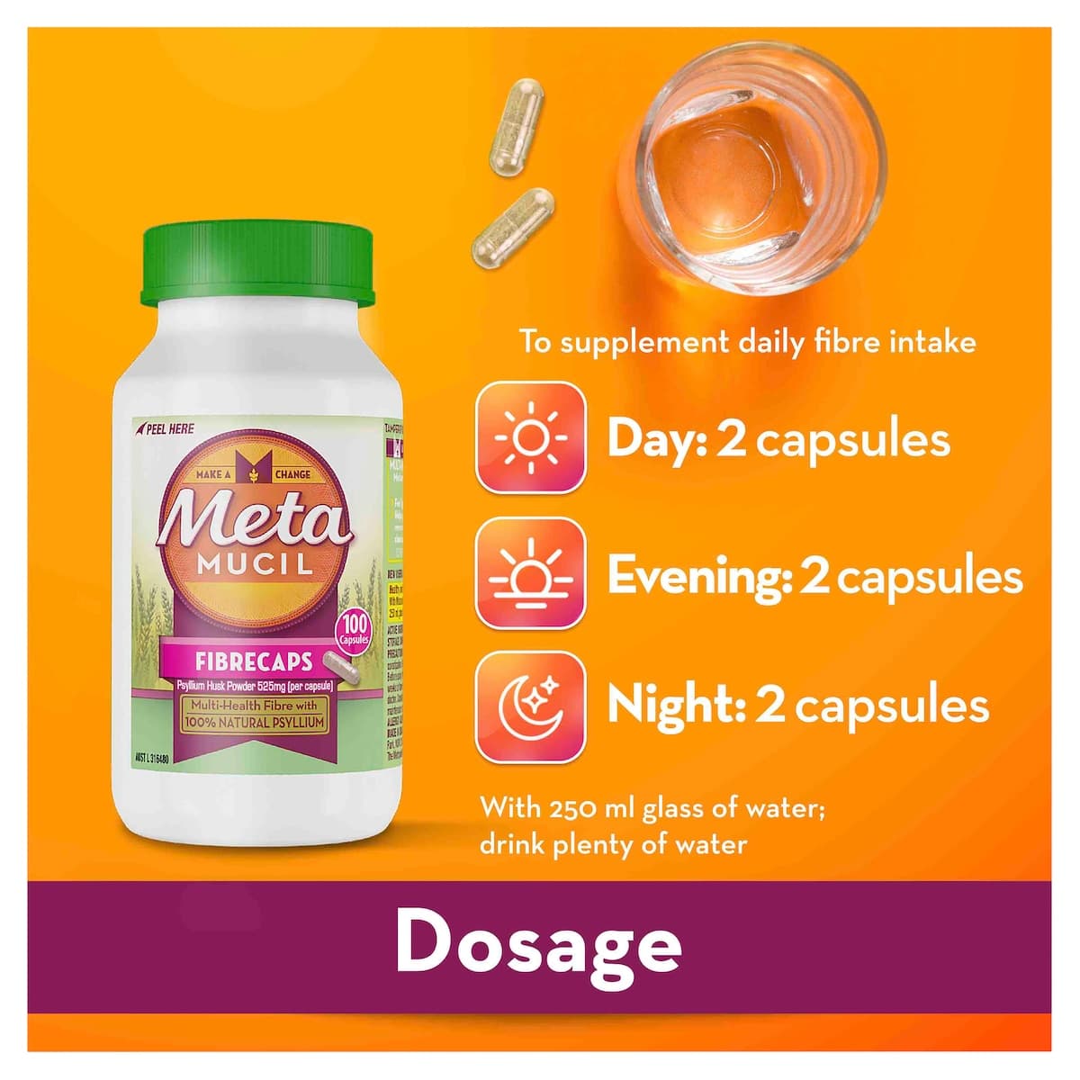Thumbnail Metamucil Fibre Supplement 300 Fibrecaps