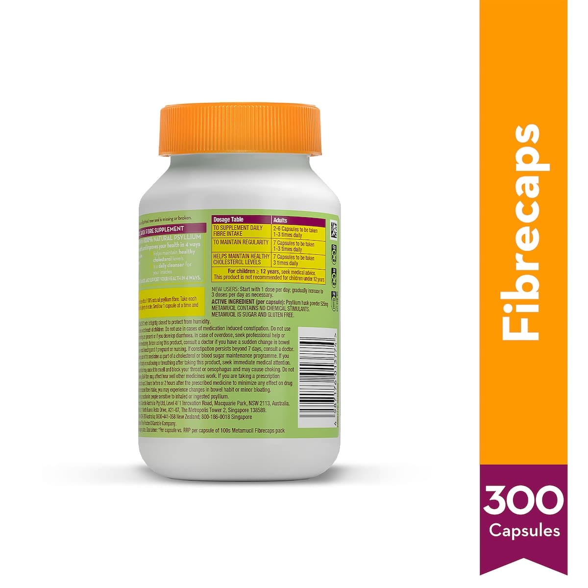 Thumbnail Metamucil Fibre Supplement 300 Fibrecaps