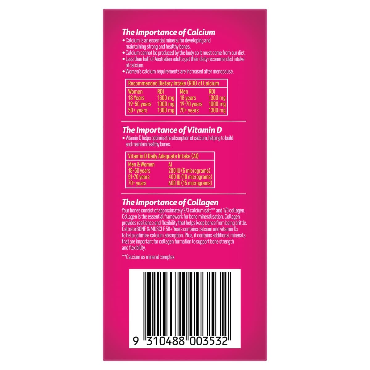 Thumbnail Caltrate Bone & Muscle 50+ 100 Tablets
