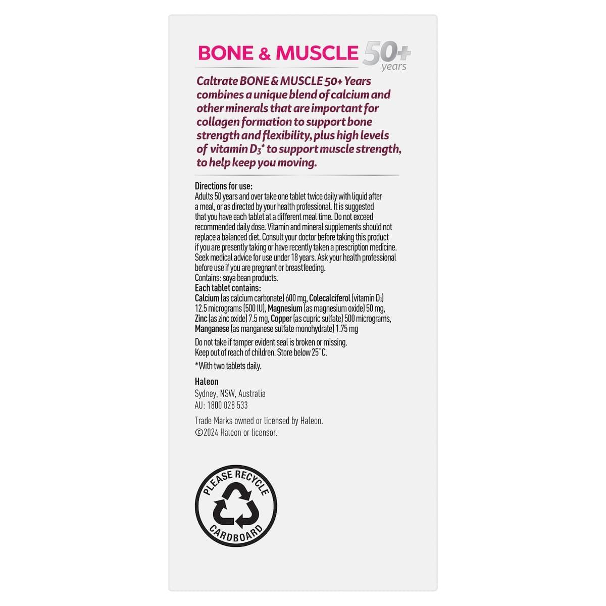Thumbnail Caltrate Bone & Muscle 50+ 100 Tablets