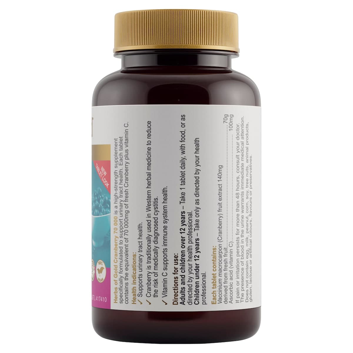 Thumbnail Herbs of Gold Cranberry 70 000 50 Tablets