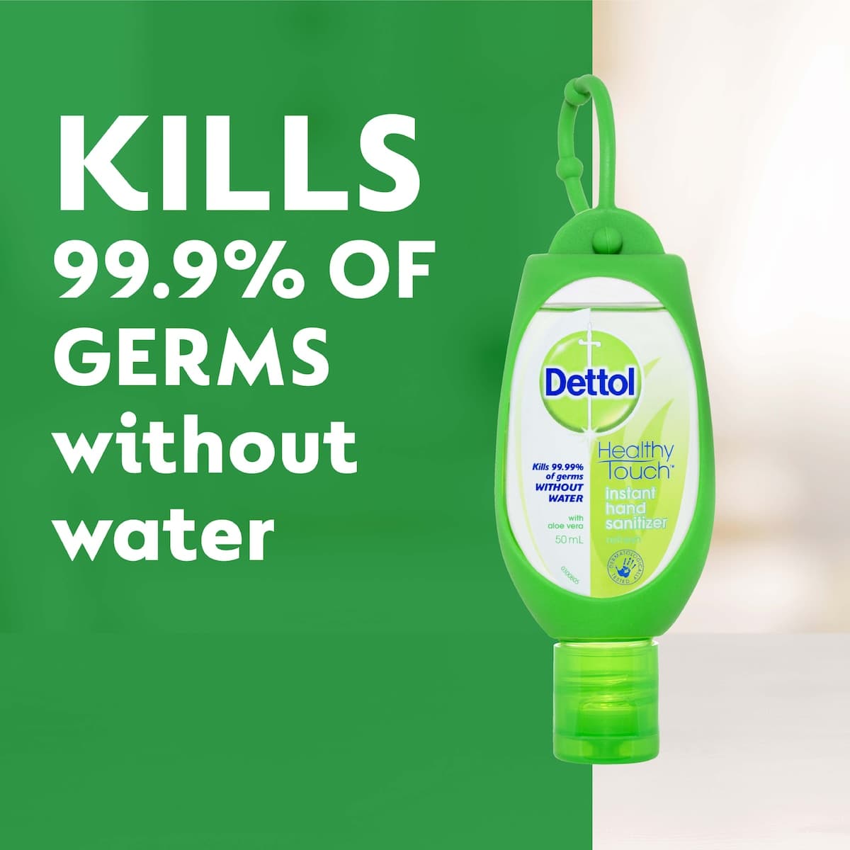 Thumbnail Dettol Instant Hand Sanitiser Refresh with Green Clip 50ml