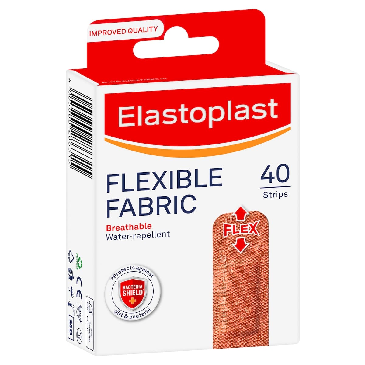 Thumbnail Elastoplast Flexible Fabric Breathable Strips 40 Pack